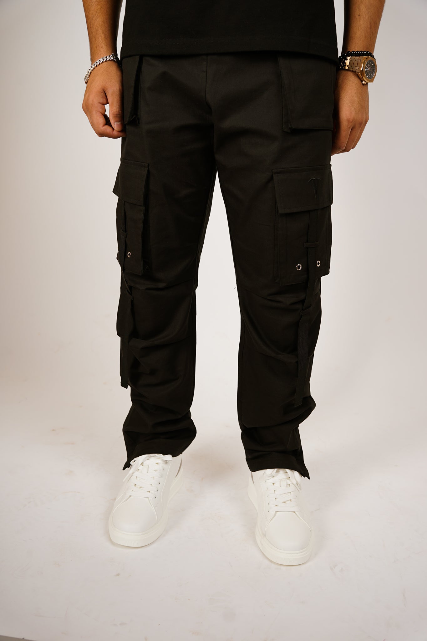 Belted Logo Cargo Trousers