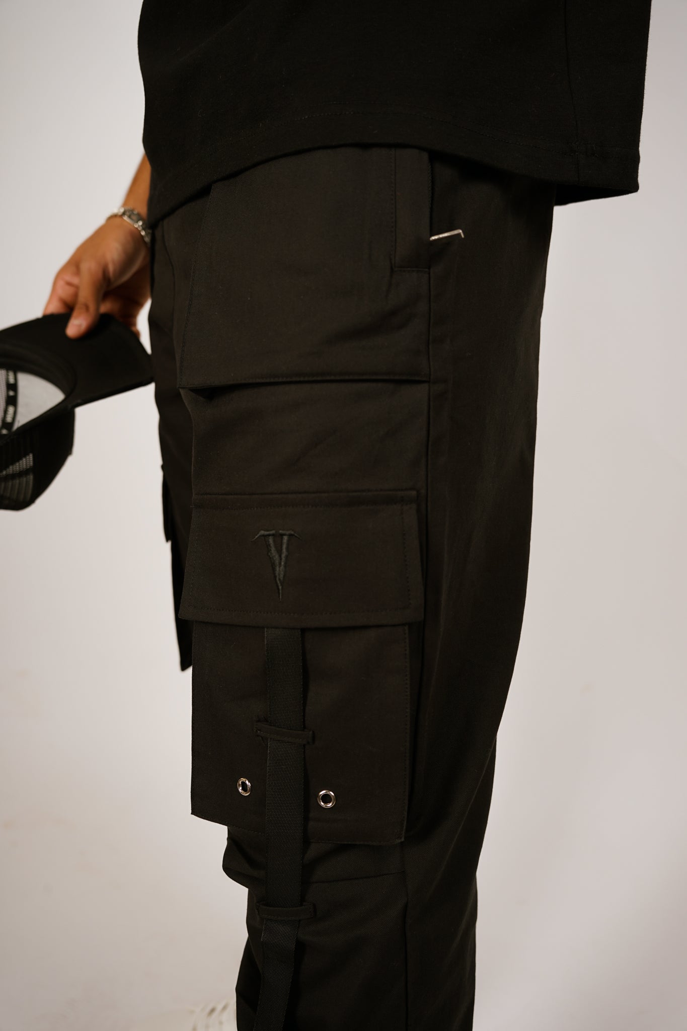 Belted Logo Cargo Trousers